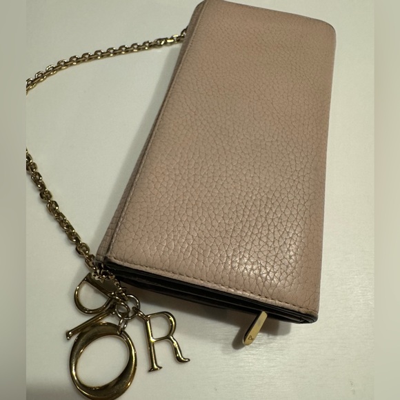Dior leather saddle wallet on chain - Picture 6 of 16
